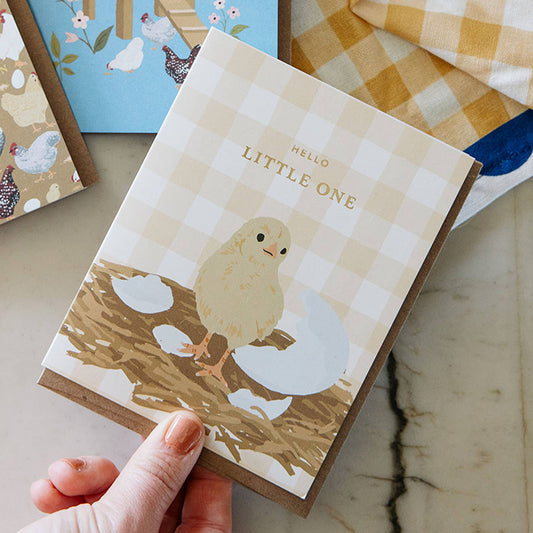 Hello Little One Chick Baby Greeting Card ONE LEFT