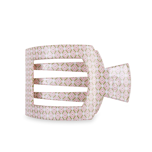 Teleties Pine & Pearl Flat Square Clip Large