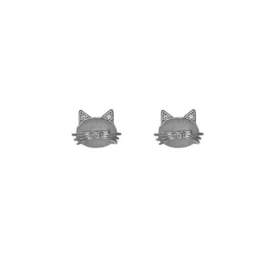Cute Mini Opal Cat Stud Earrings ONE LEFT