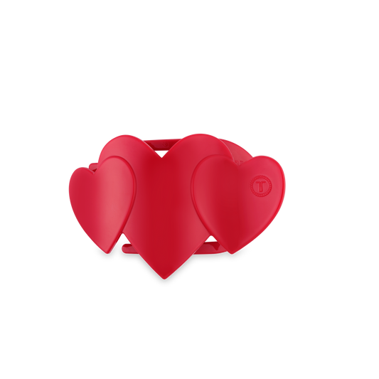 Teleties Red Heart Flat Clip Tiny ONE LEFT