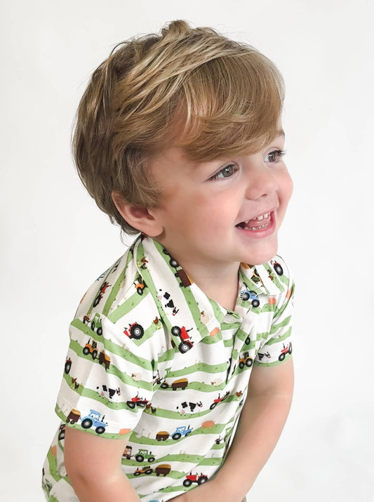 Farm Stripes Polo Shirt