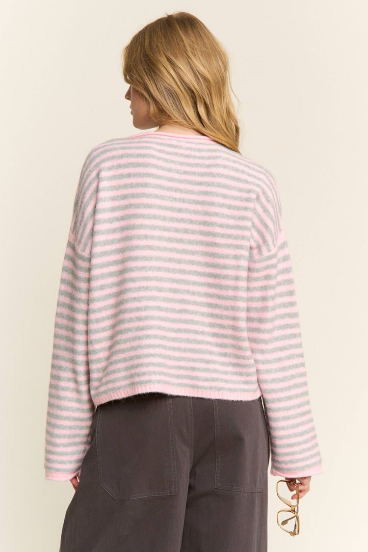 1/12 PRE-ORDER Pink Striped Pullover