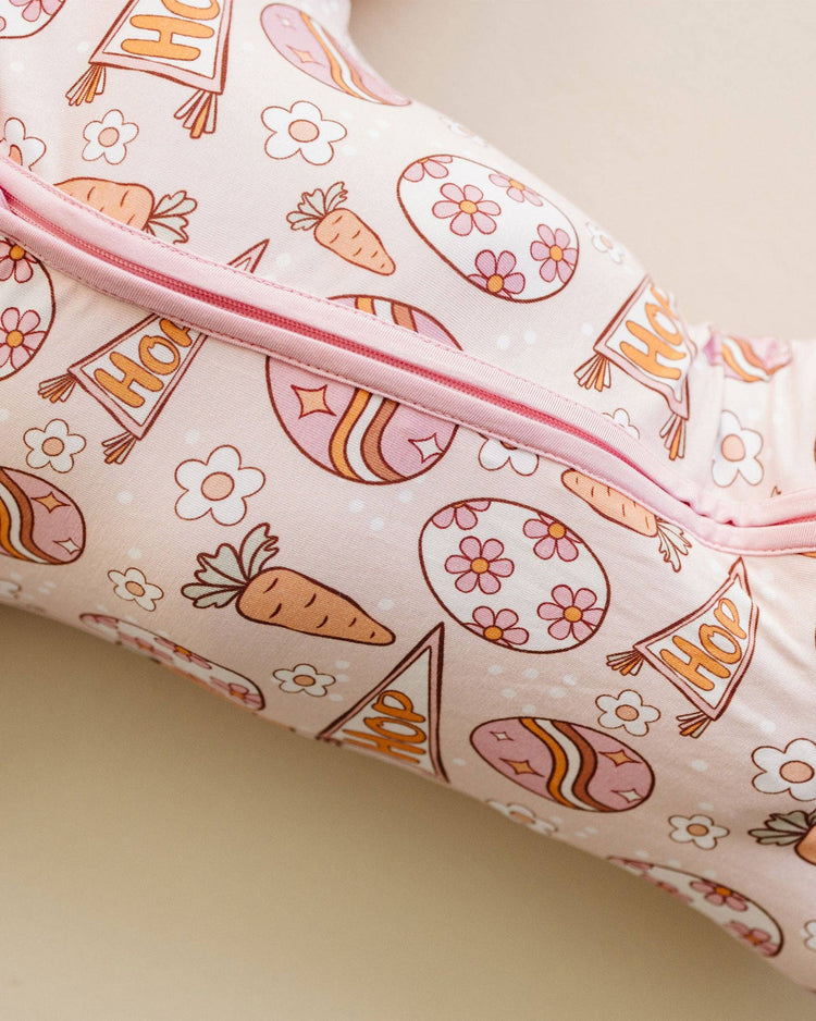 Easter Hop Zipper Romper