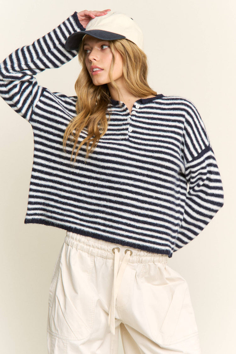 1/12 PRE-ORDER Navy Striped Pullover