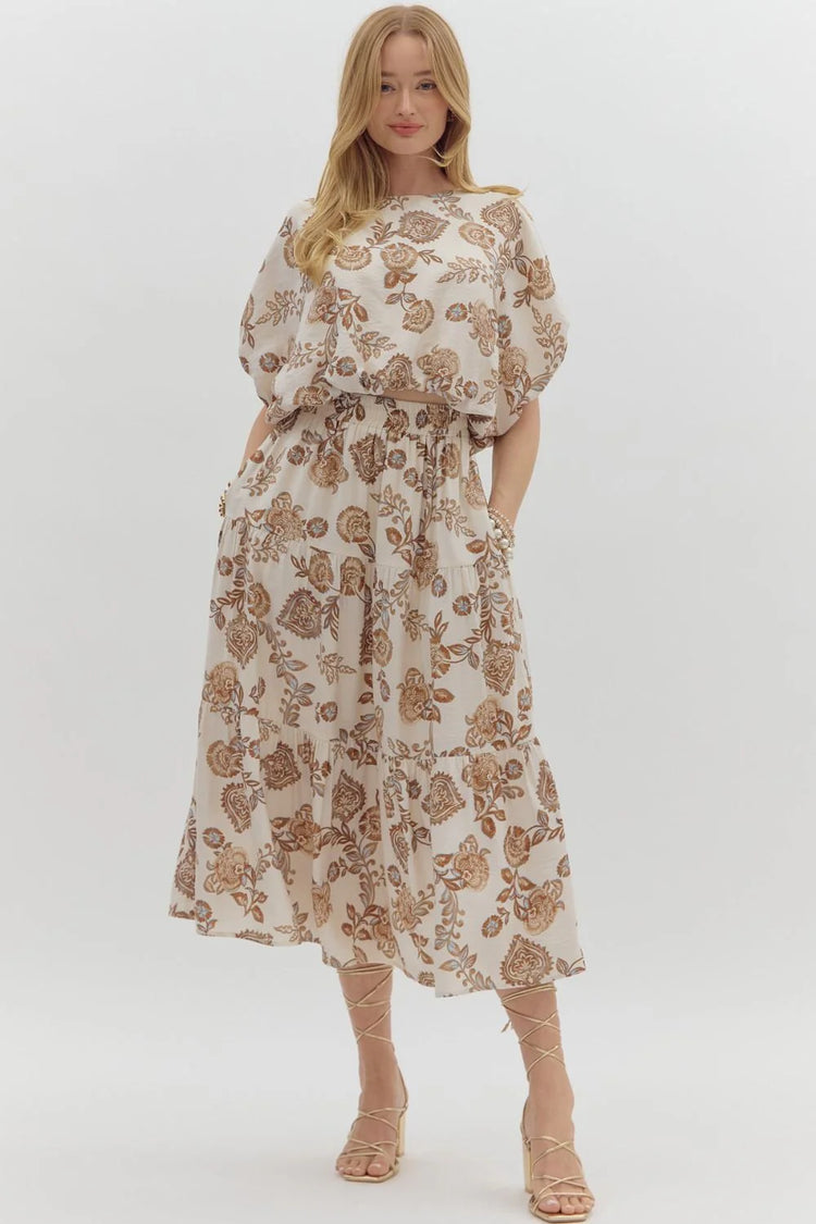 Floral Skirt Set