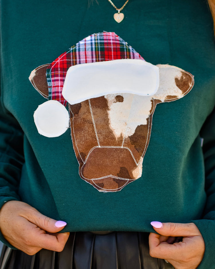 Christmas Cow Sweatshirt