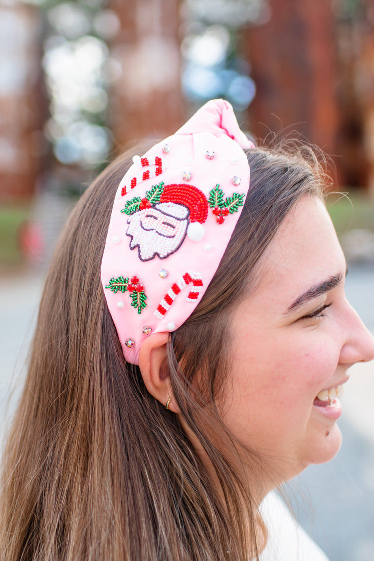 Christmas Santa & Candy Cane Headband