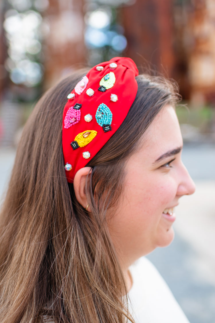 Christmas Lights Bead Headband