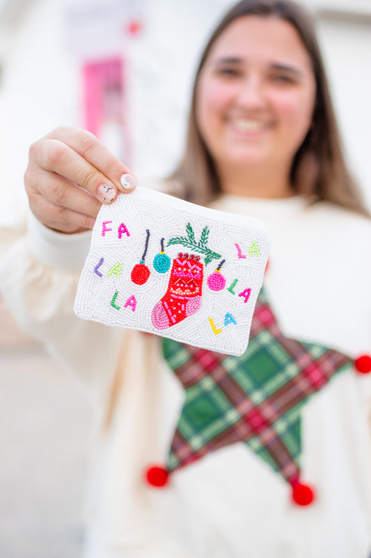 Christmas Stocking & FA LA LA Pouch