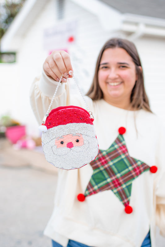 Christmas Santa Crossbody Pouch