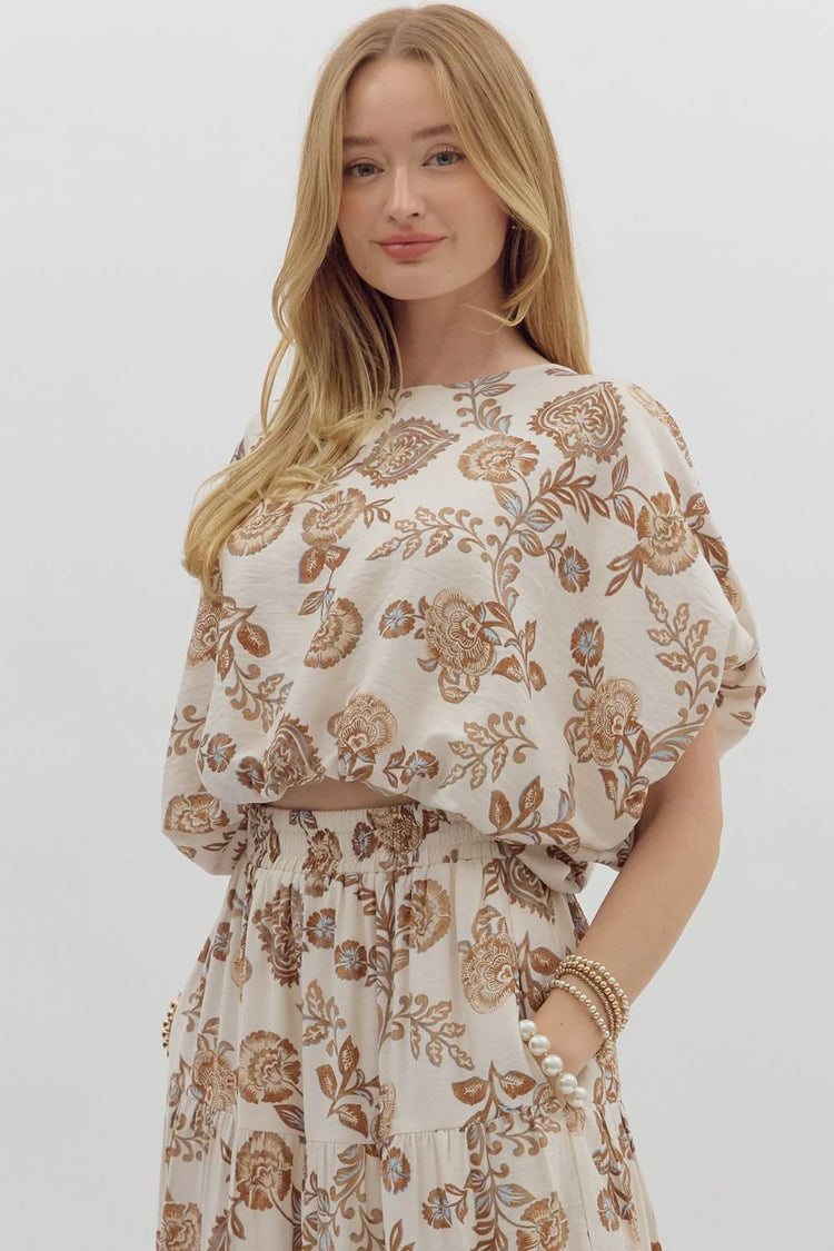 Floral Skirt Set