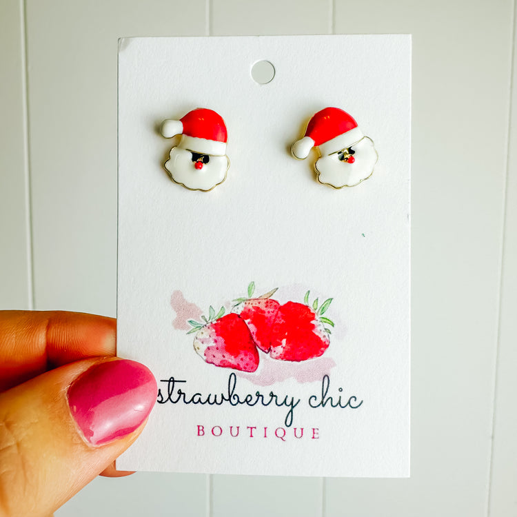 Santa Claus Stud Earring
