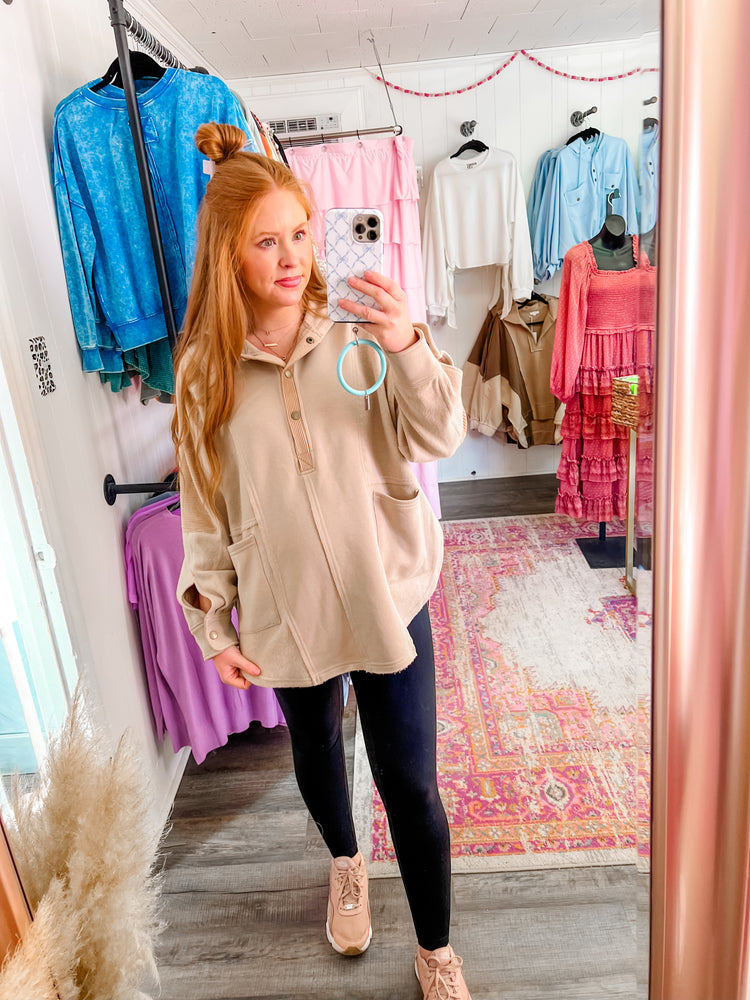 Neutral Babe Pullover Stone