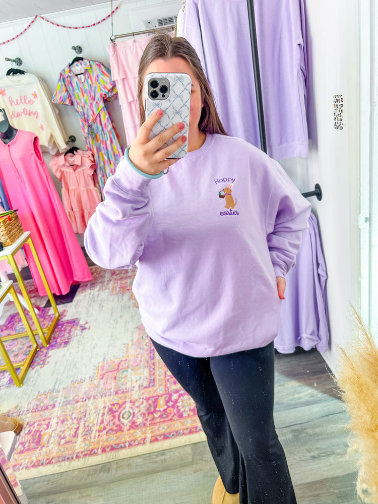 Hoppy Easter Dog Sweatshirt