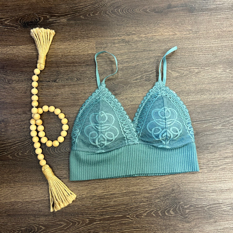 In My Moment Bralette Teal