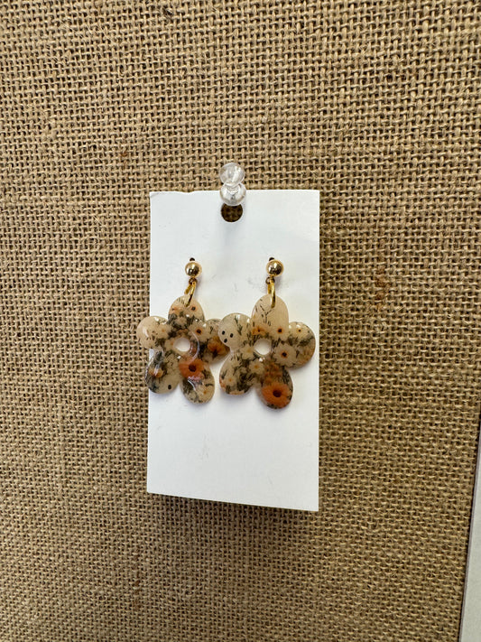 Fall Floral Acyrlic Earrings ONE LEFT