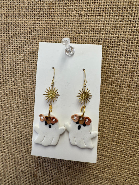 Groovy Ghost Earrings ONE LEFT