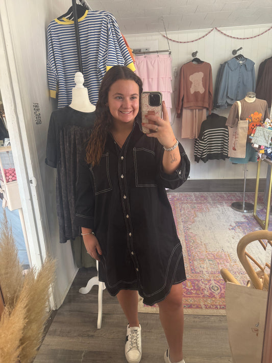 Black Denim Dress