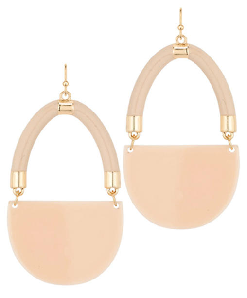 Handbag Shape Epoxy Earrings