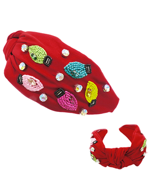 Christmas Lights Bead Headband