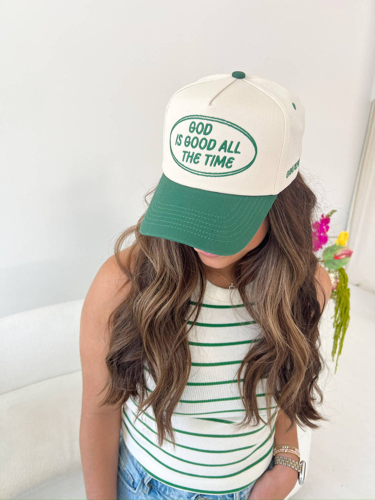 God is Good Green Trucker Hat