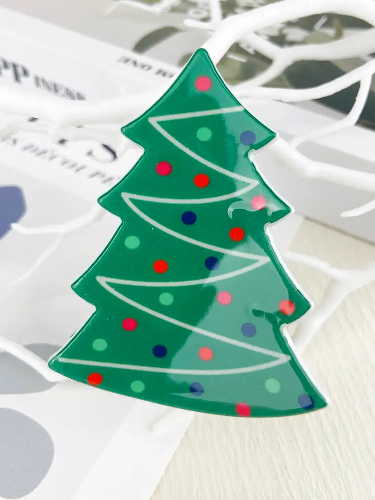 Santa Hair Claw Clip-Tree