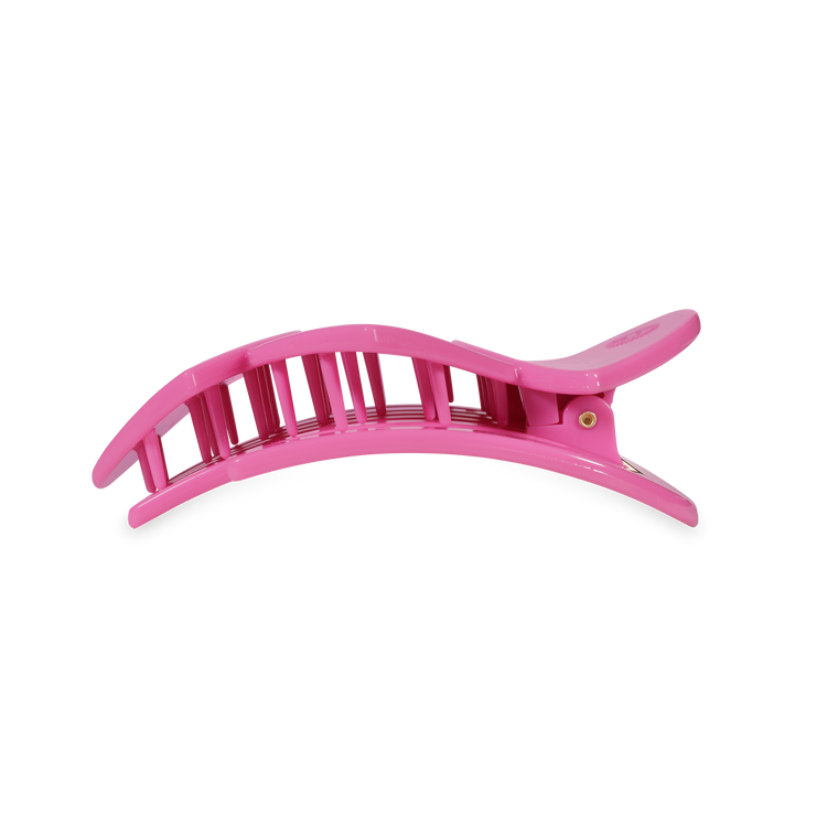 Teleties Pink Hear Flat Clip Medium ONE LEFT