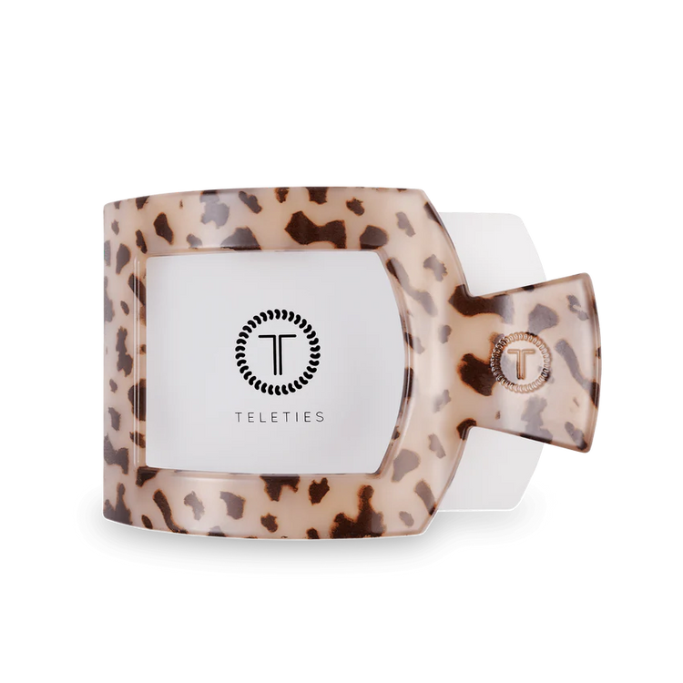 Blonde Tortoise Large Flat Square Clip ONE LEFT