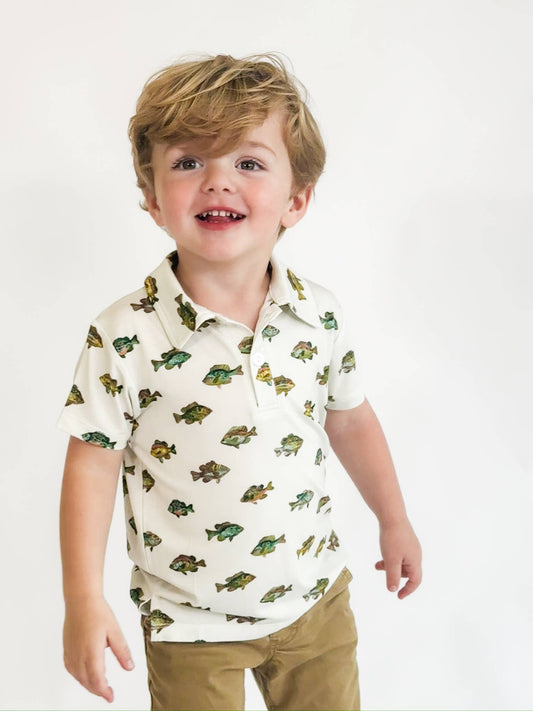 Lake Fish Polo Shirt
