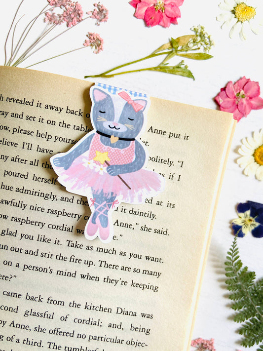 PRE-ORDER 12/1 ETA Ballerina Kitty Magnetic Bookmark