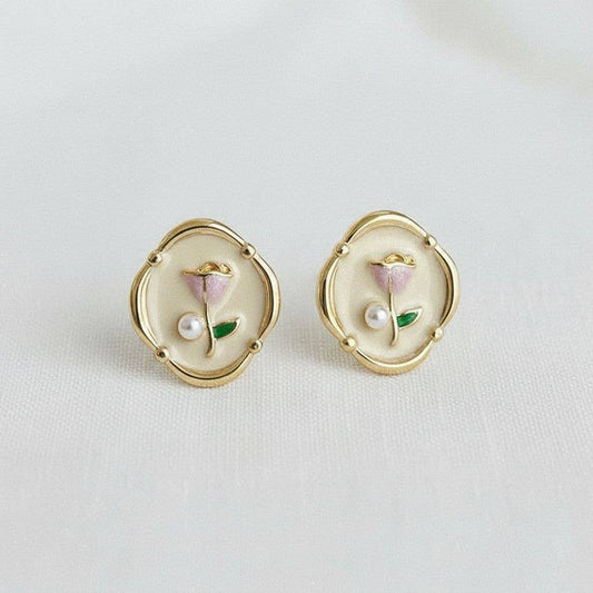 1/14 PRE-ORDER Artistic Floral Drop Earrings
