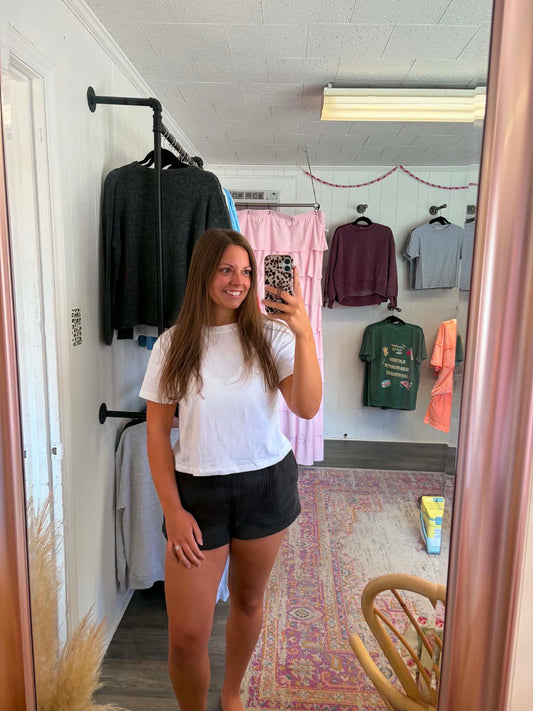 The Everyday Essential Cropped Tee White