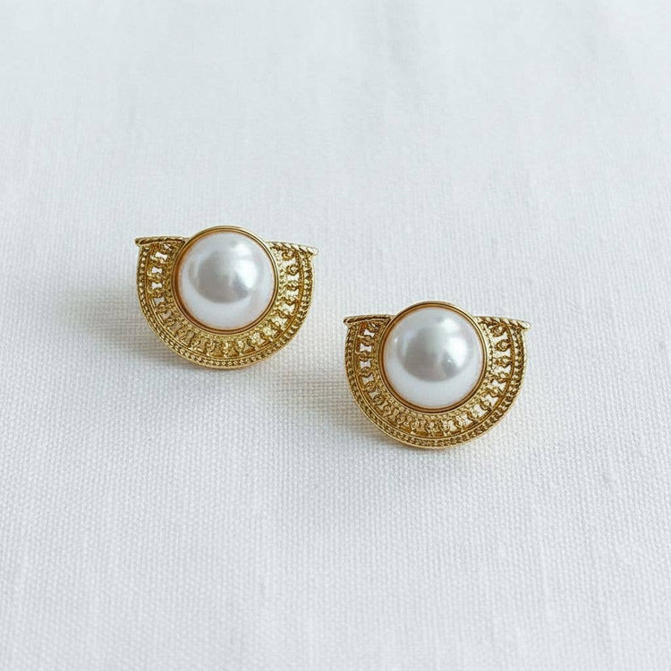 1/14 PRE-ORDER Vintage Floral Gemstone Drop Earrings