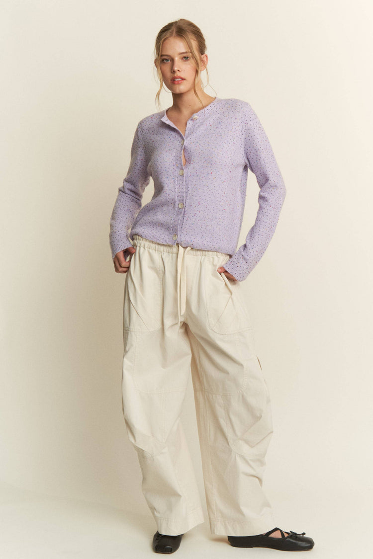 1/12 PRE-ORDER Lavender Polka Dot Cardigan