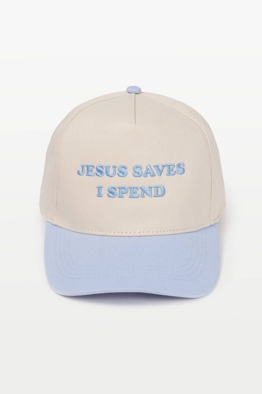 JESUS SAVES I SPEND Hat