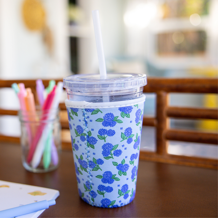 Blue Hydrangeas Small Coffee Sleeve