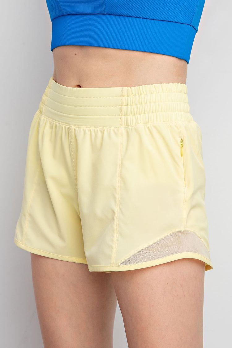 On the Move Athletic Shorts Yellow