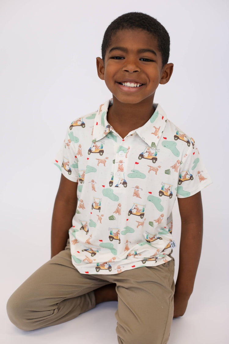 Barks & Birdie Polo Shirt ONE 5T LEFT