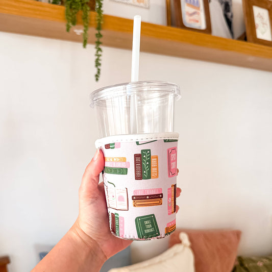Smut Book Stacks Coffee Sleeve Small