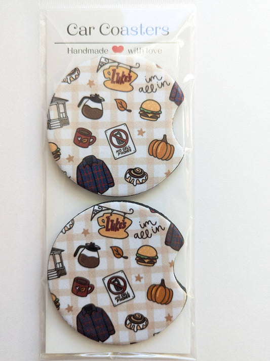 Gilmore Girls Inspired Autumn Fall Car Coasters