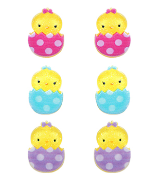 Hatching Chick 3 Pair Earring Set